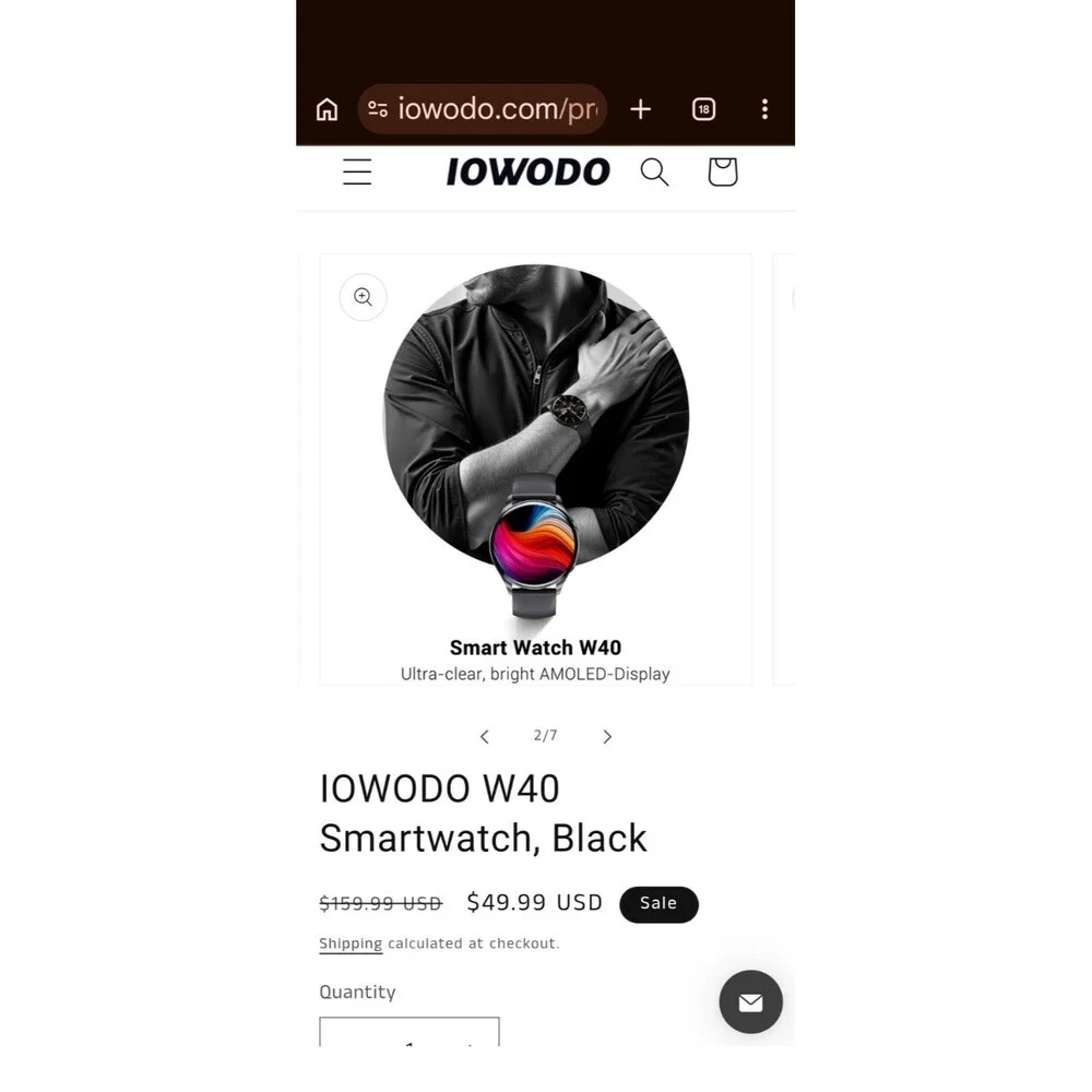 Smart Watch W40 By IOWODO